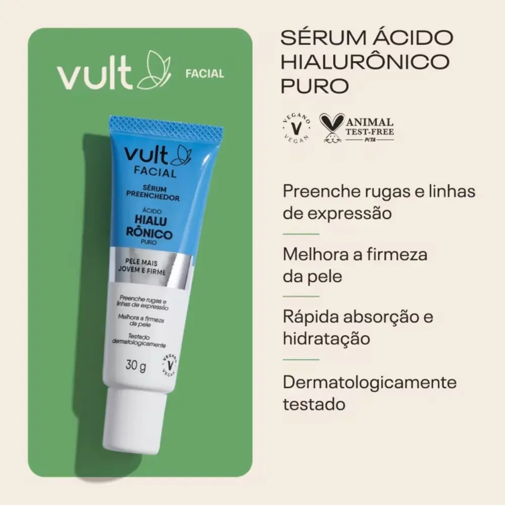 VULT SERUM FACIAL ACIDO HIALU PURO 30G V2