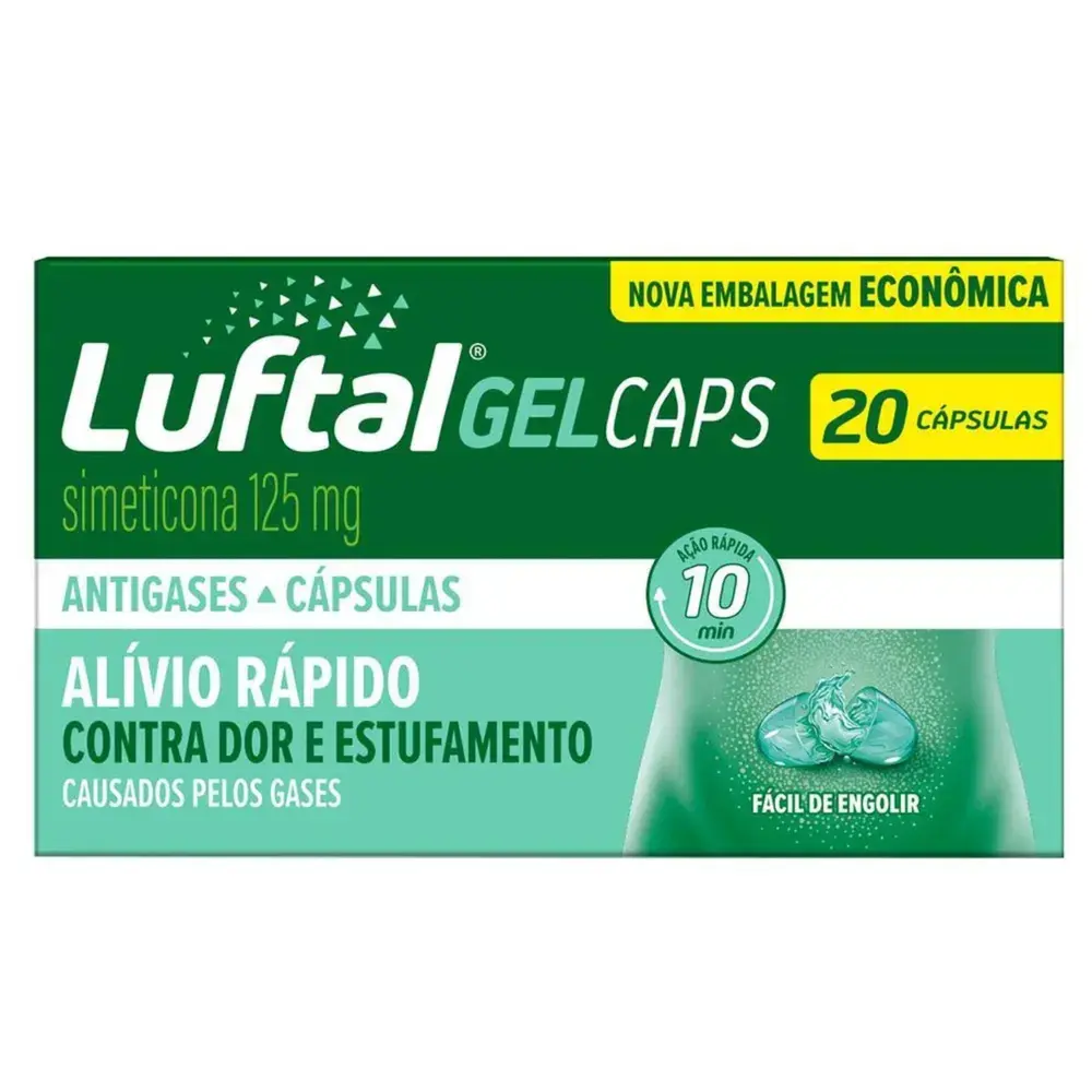 LUFTAL 125MG C/ 20 CAP GEL