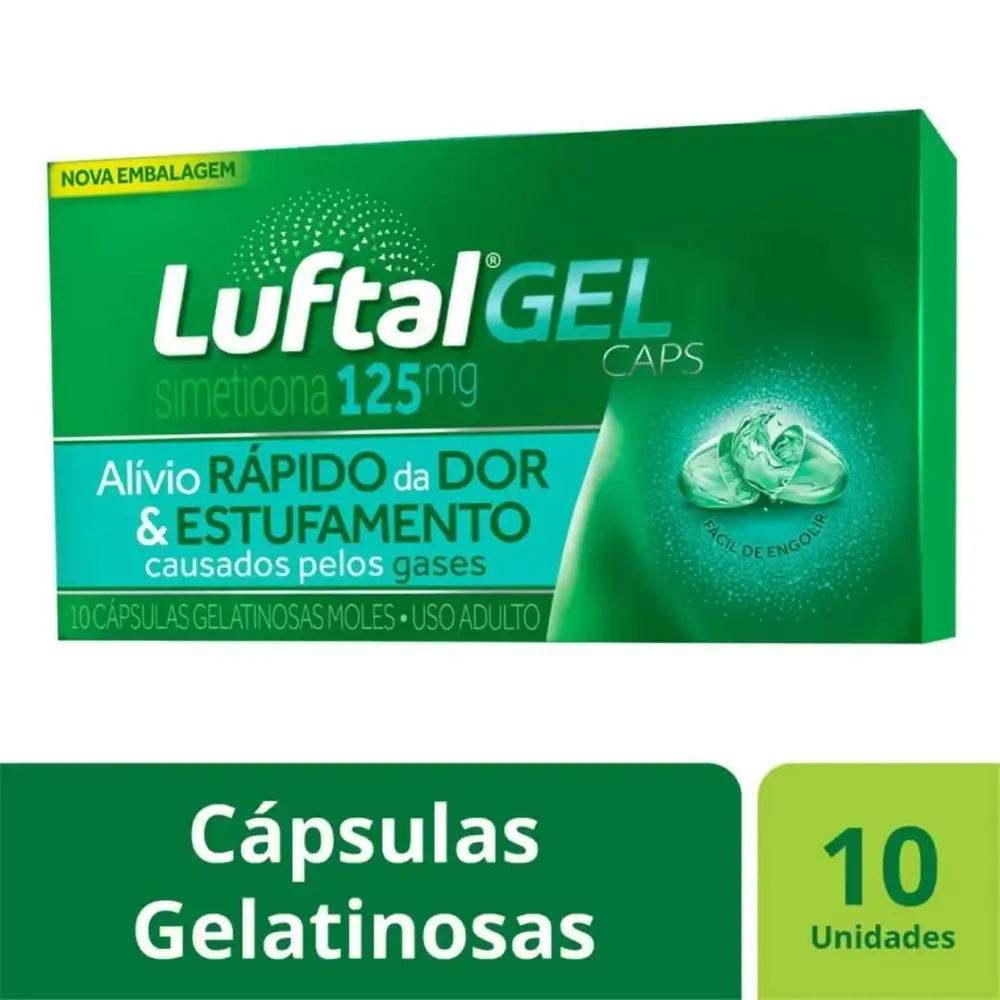 LUFTAL GEL 125  C/10CAPS