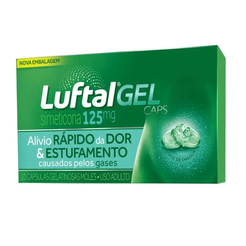 LUFTAL GEL 125  C/10CAPS