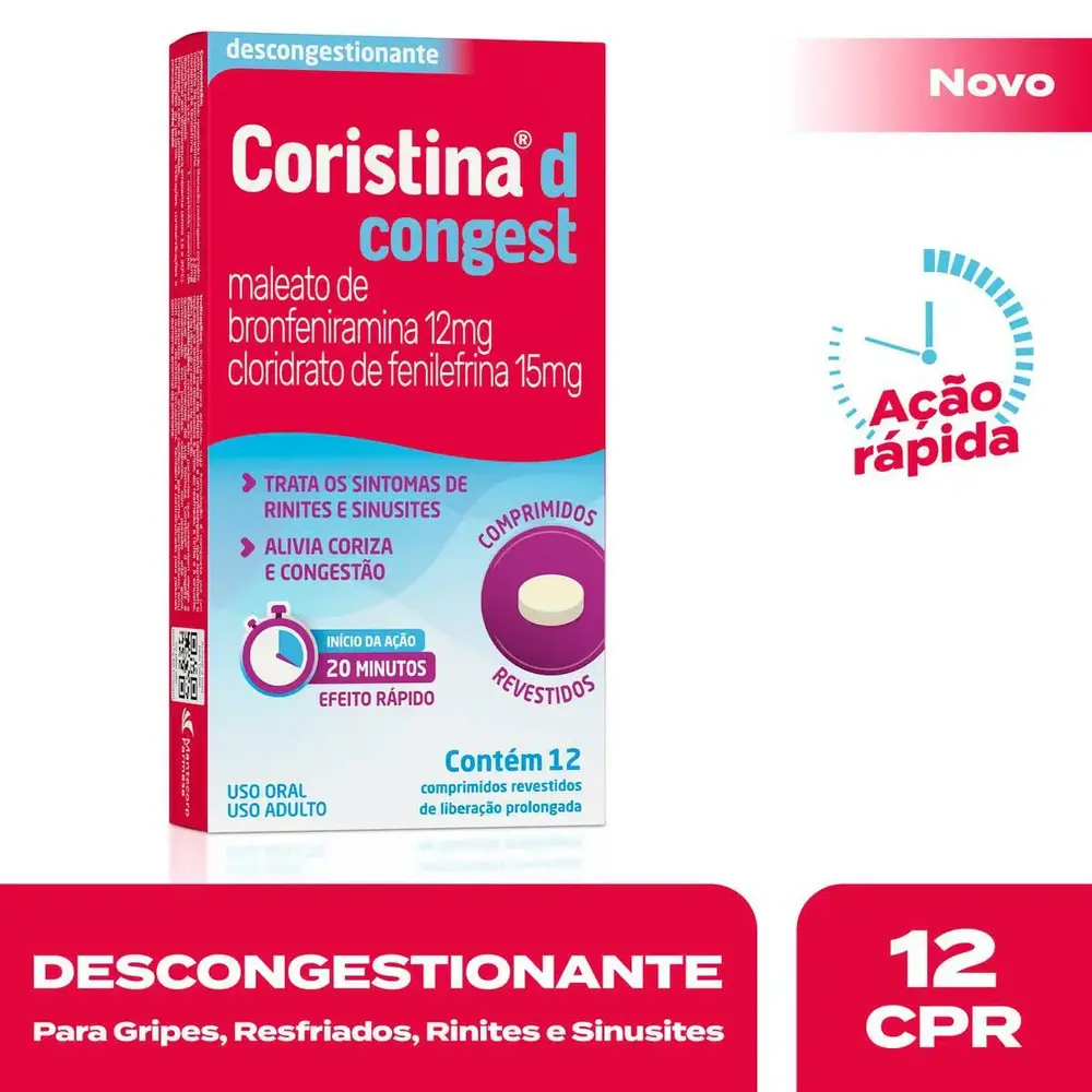 CORISTINA D CONGEST 12+15mg cx 12 comp rev lib prol