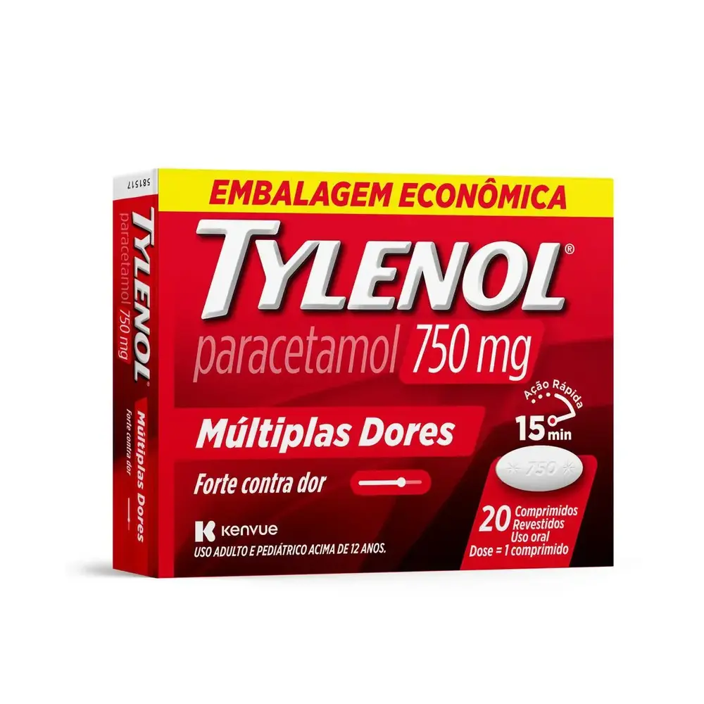 TYLENOL STAR POWER 750MG 20CPR