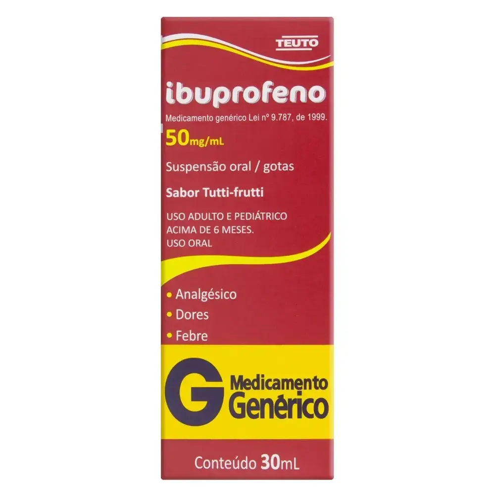 IBUPROFENO 50mg/ml sus oral fr gts 30ml