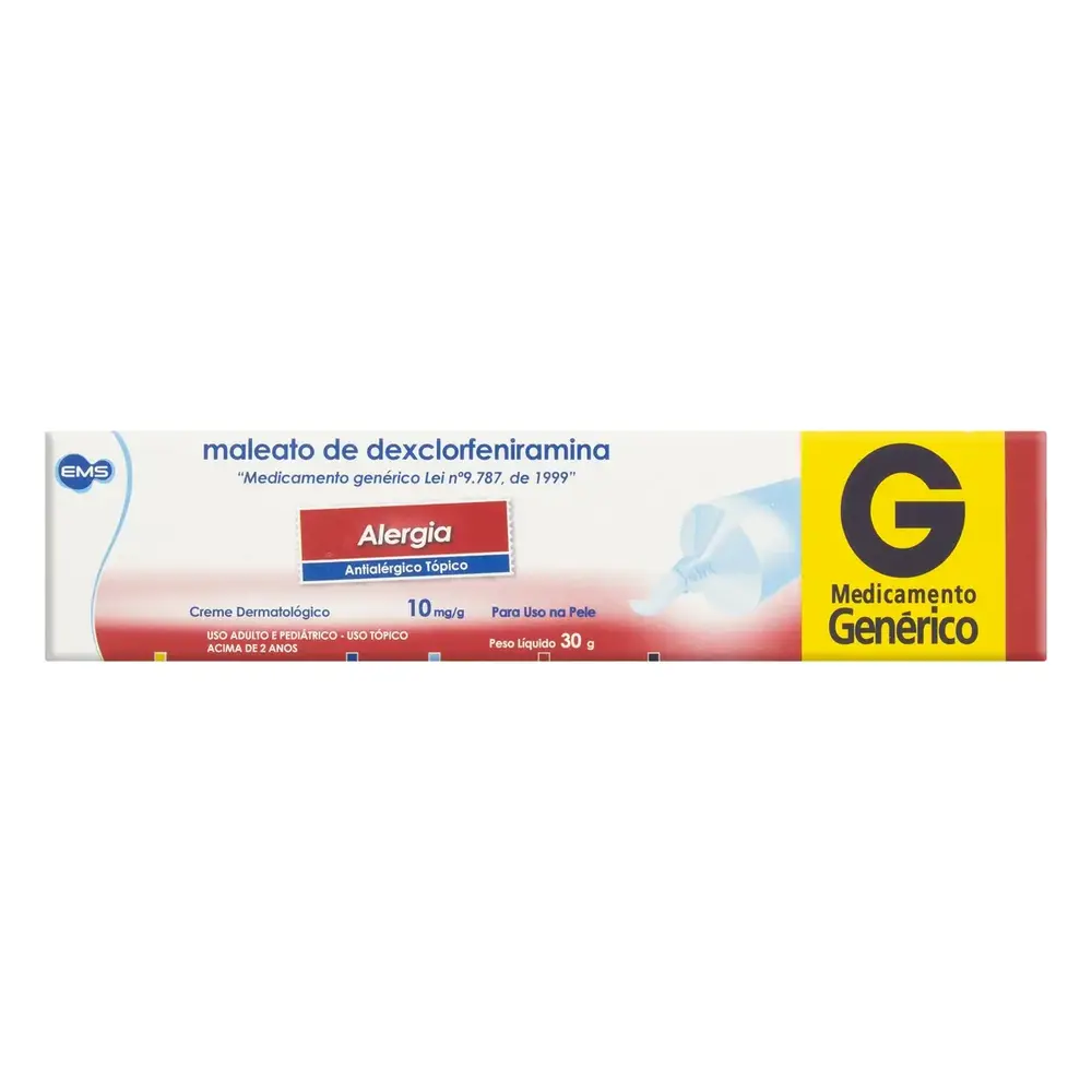DEXCLORFENIRAMINA 10MG CREME C/ 30G