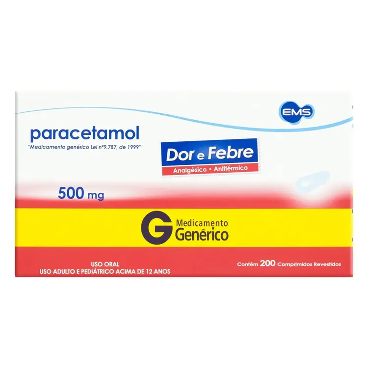 PARACETAMOL 500MG CX 4 COMP