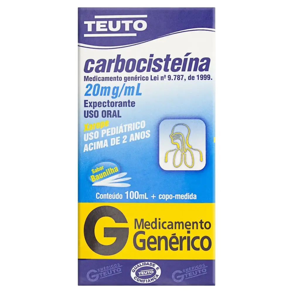 CARBOCISTEINA 20mg/ml xpe fr 100ml+cm inf