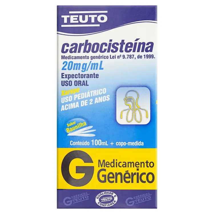 CARBOCISTEINA 20mg/ml xpe fr 100ml+cm inf