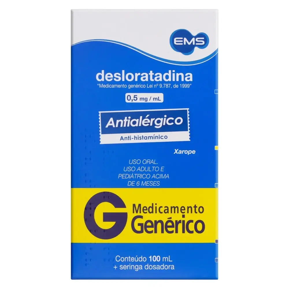 DESLORATADINA 0,5MG XPE FR 100ML