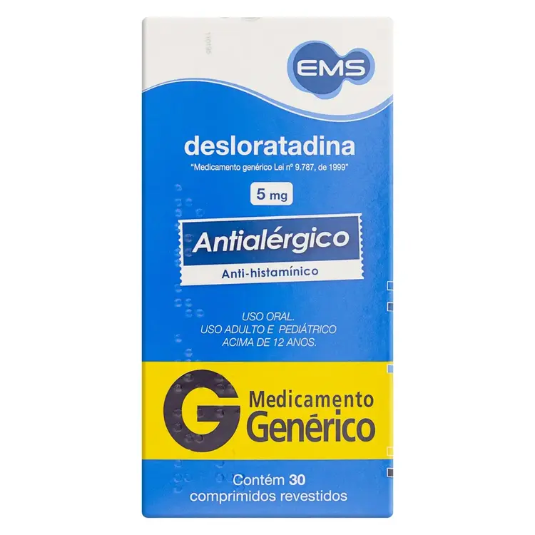 DESLORATADINA 5MG C/ 30 COMP REV