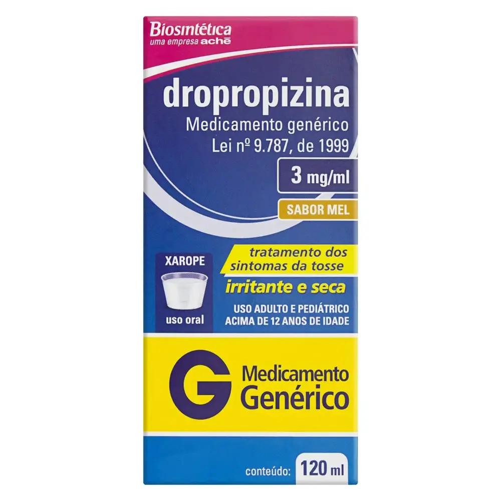 DROPROPIZINA 3MG XPE FR 120ML
