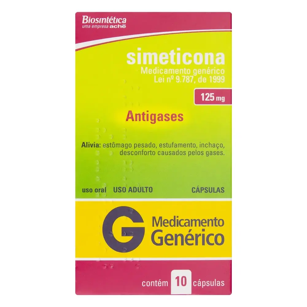 SIMETICONA 125MG 10 CPR
