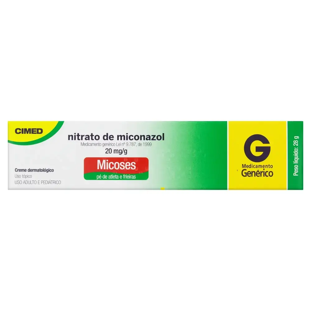 NITRATO DE MICONAZOL 20MG CREM DERM 28G