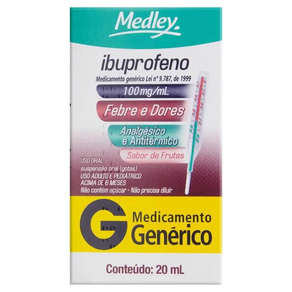IBUPROFENO 100MG SUS FR GTS 20ML