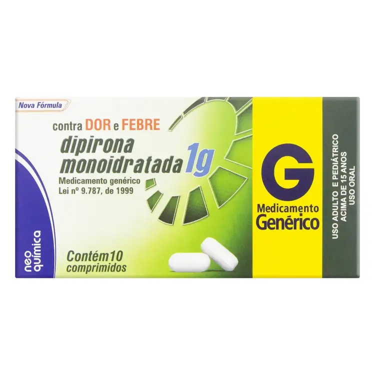 DIPIRONA SODICA 1GR 10CPR NEO QUIMICA