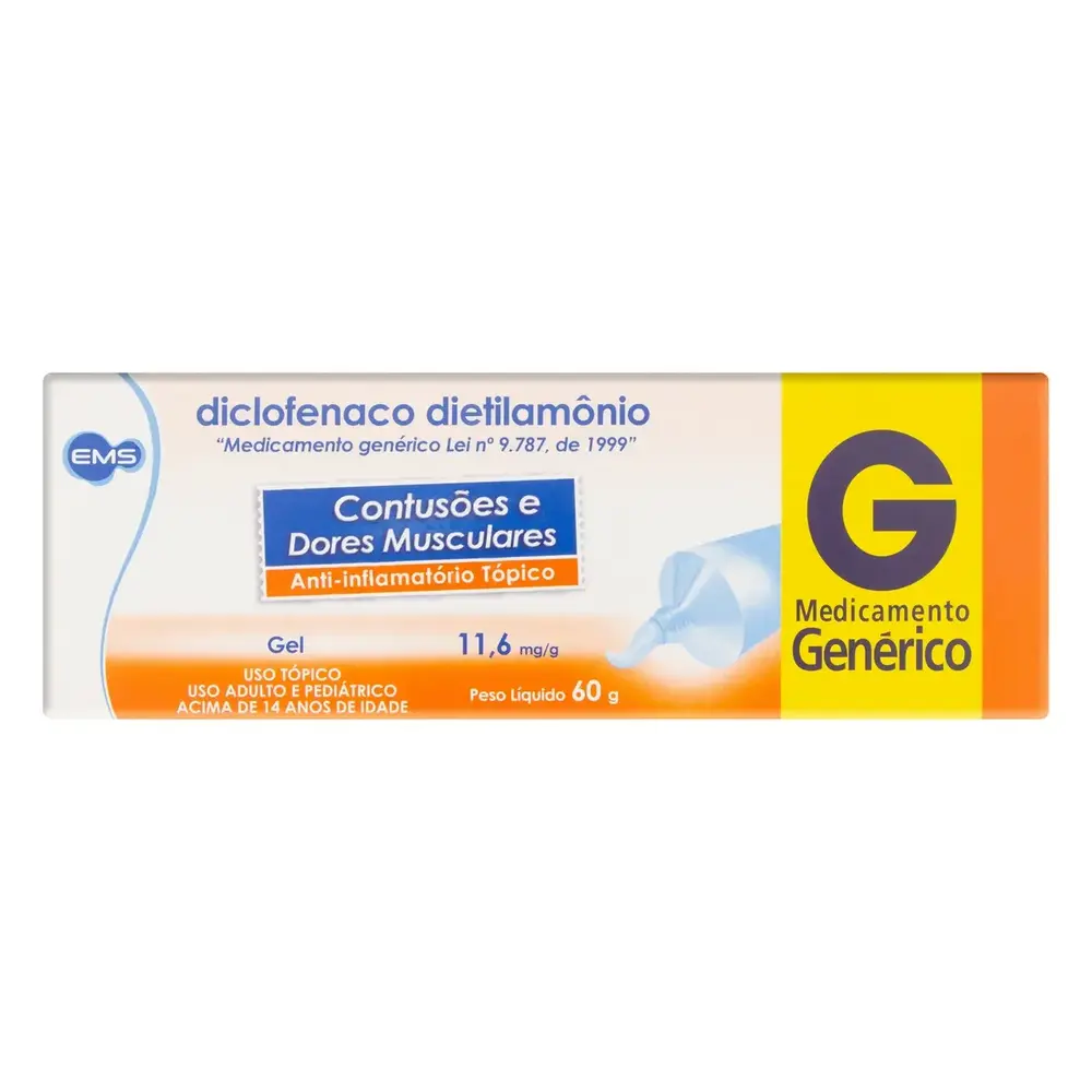 DICLOFENACO DE DIETILAMONIO 10MG GEL BG 60G