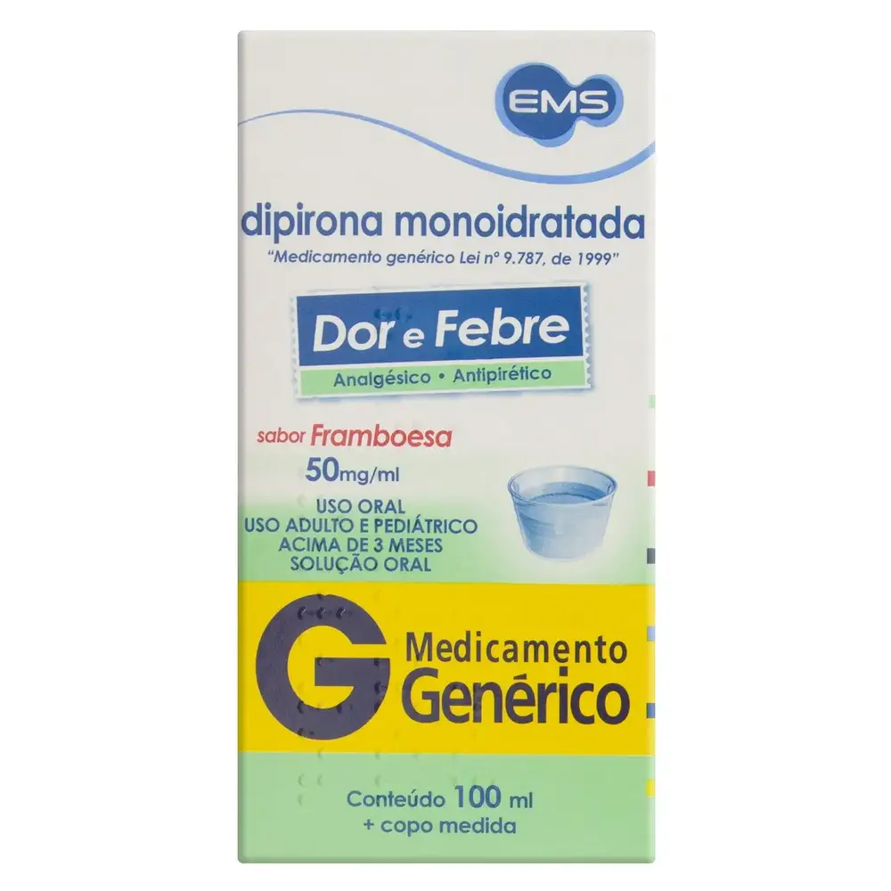 DIPIRONA SODICA 50MG FR 100ML