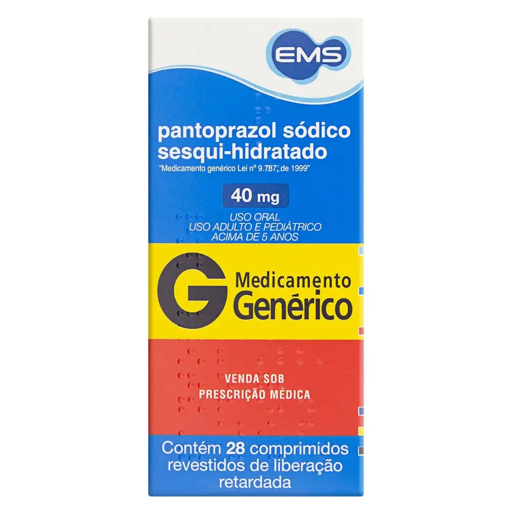 PANTOPRAZOL 40MG CX 28 COMP EMS