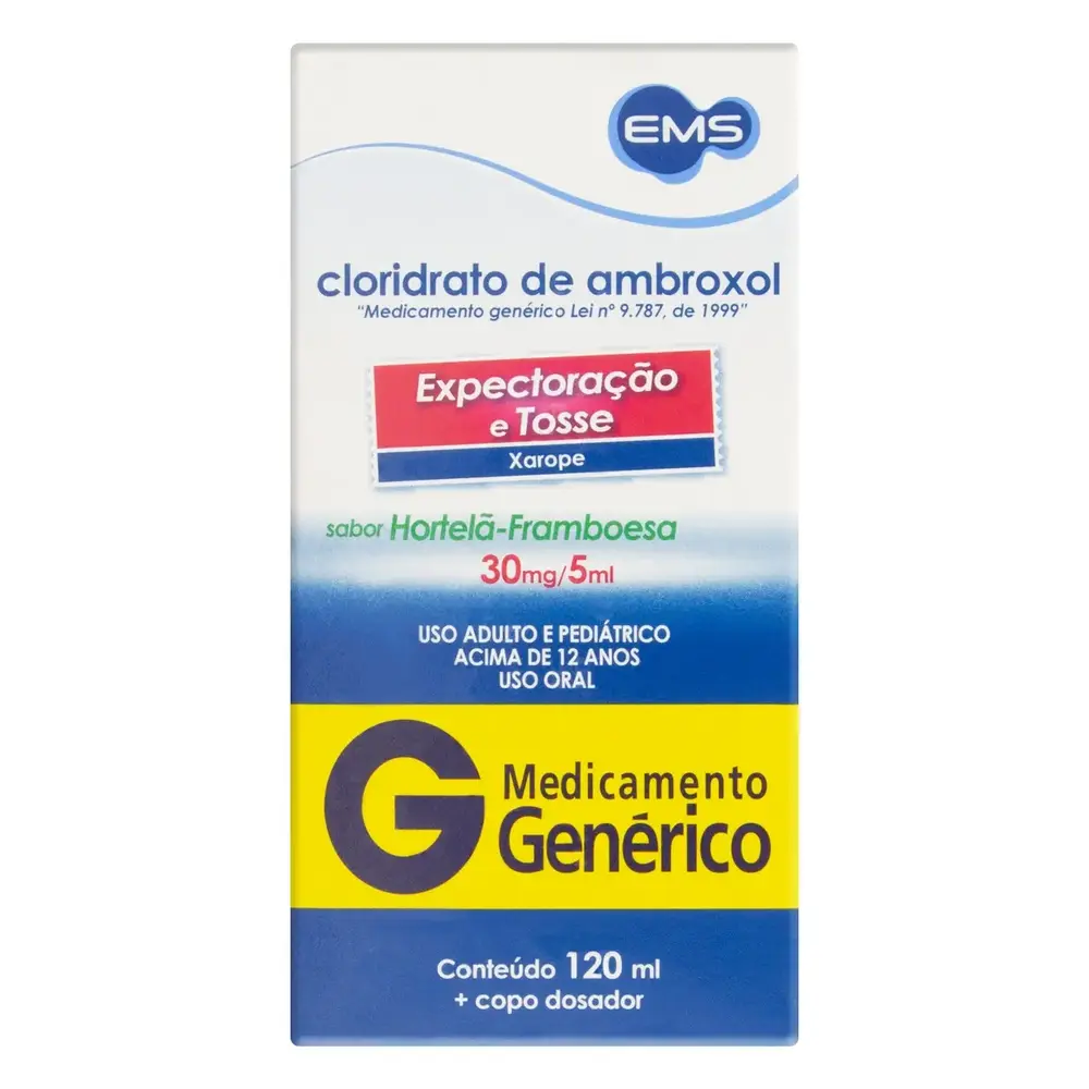 CLORIDRATO DE AMBROXOL 6MG XPE S-ACUCAR FR 120ML ADU