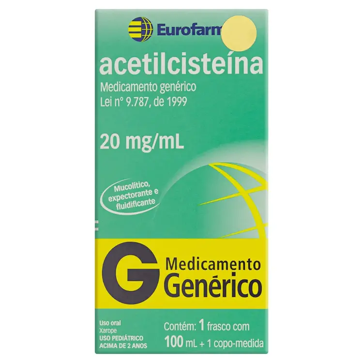 ACETILCISTEINA 20MG XPE FR 100ML