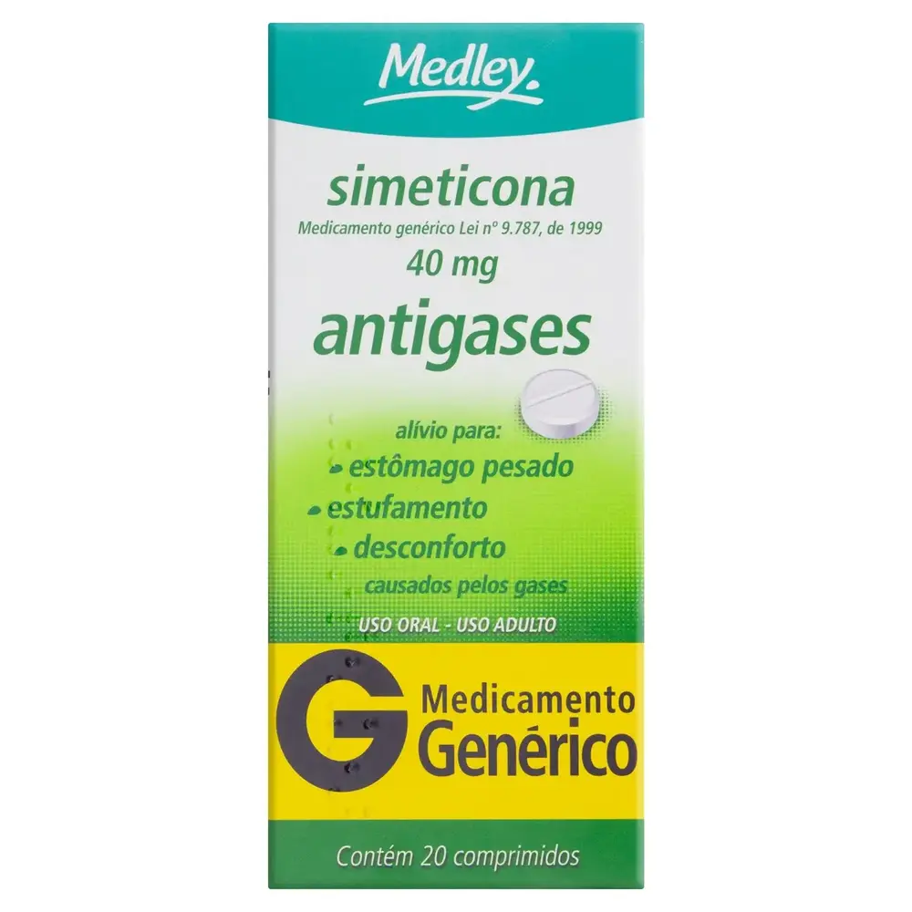SIMETICONA 40MG C/ 20CPS