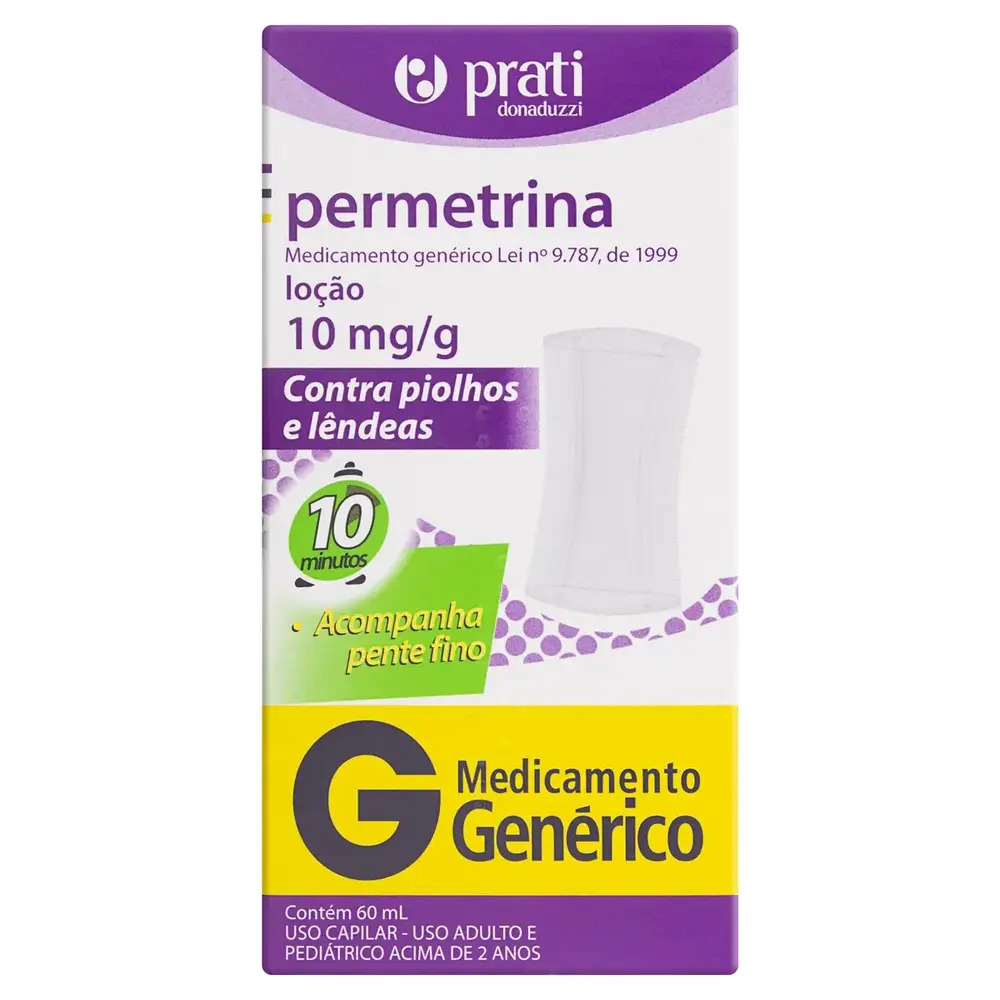PERMERTRINA LOCAO 10MG 60 ML