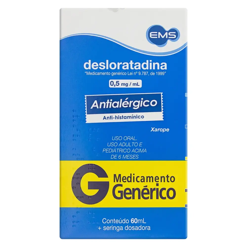 DESLORATADINA 0,05MG XPE FR 60ML