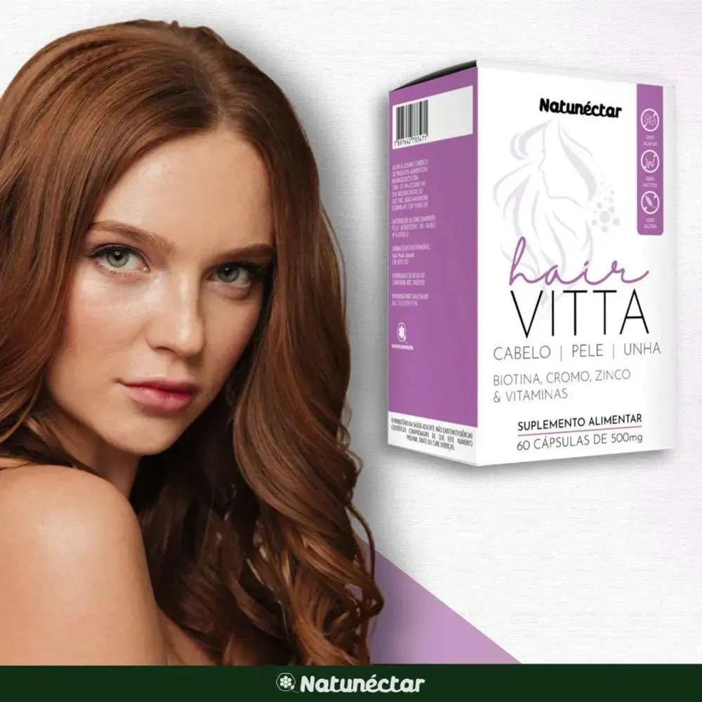 VITAZ CABELO PELE E UNHAS 500MG 60 CAP (NATUR)