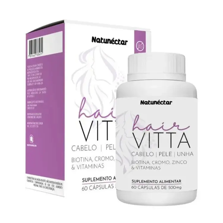 VITAZ CABELO PELE E UNHAS 500MG 60 CAP (NATUR)
