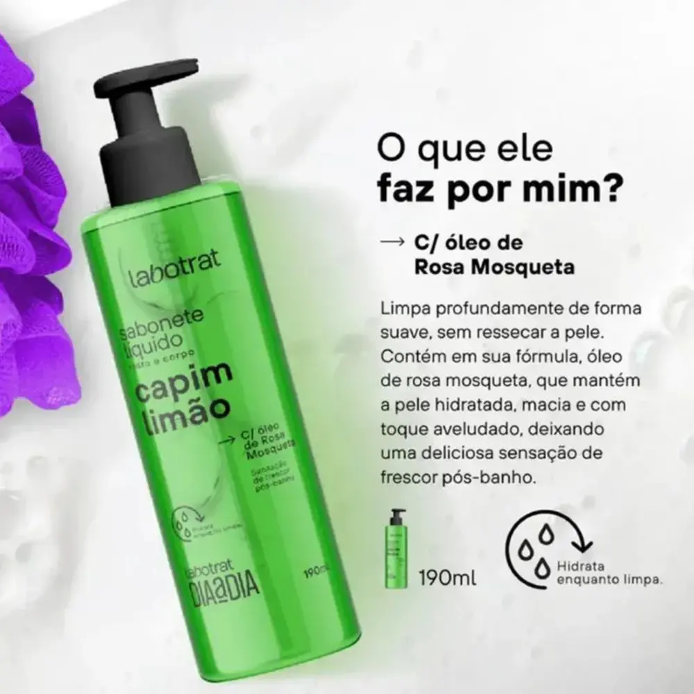 SABONETE DIA A DIA 190ML CAPIM LIMAO
