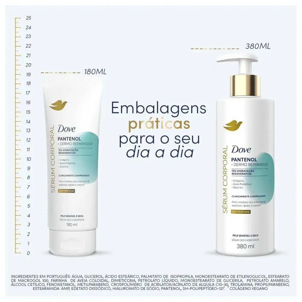 SERUM CORP DOVE PANT+DERMO REPARADOR 180ML
