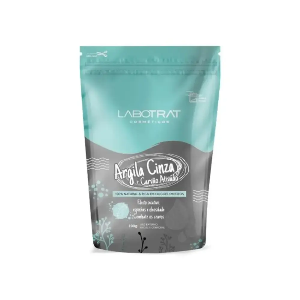 ARGILA CINZA C/ CARVAO ATIVADO SACHÊ 100G