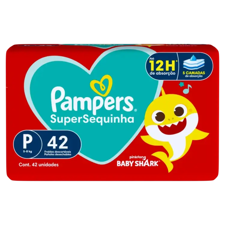 FRALDAS PAMPERS SS MEGA P C/42UN